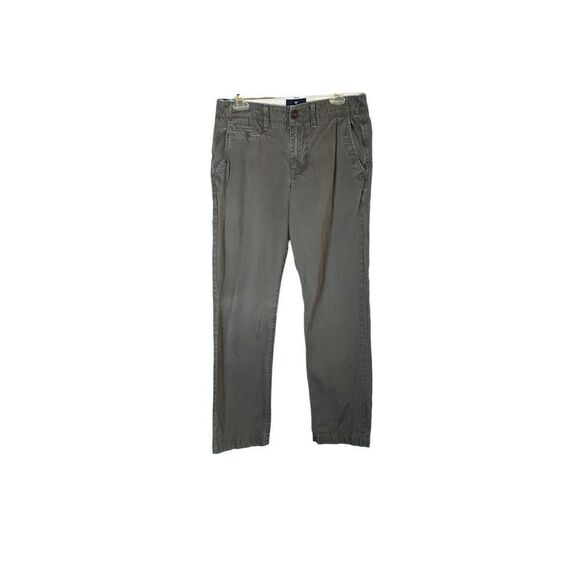 American eagle men’s original stretch khaki chino pants dark gray 30 x 34 - Picture 2 of 7